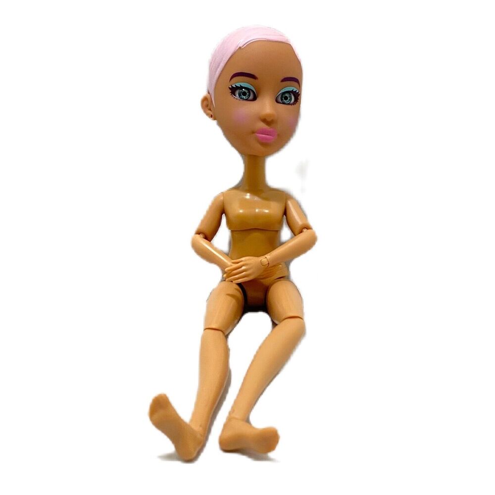 Snap Star Doll Without Clothing Pink Hair 9 Inch X 2.5 Inch 2018 Yulu Inc